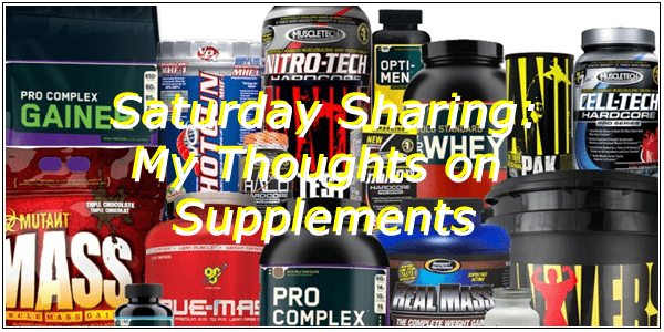 My thoughts on supplements
